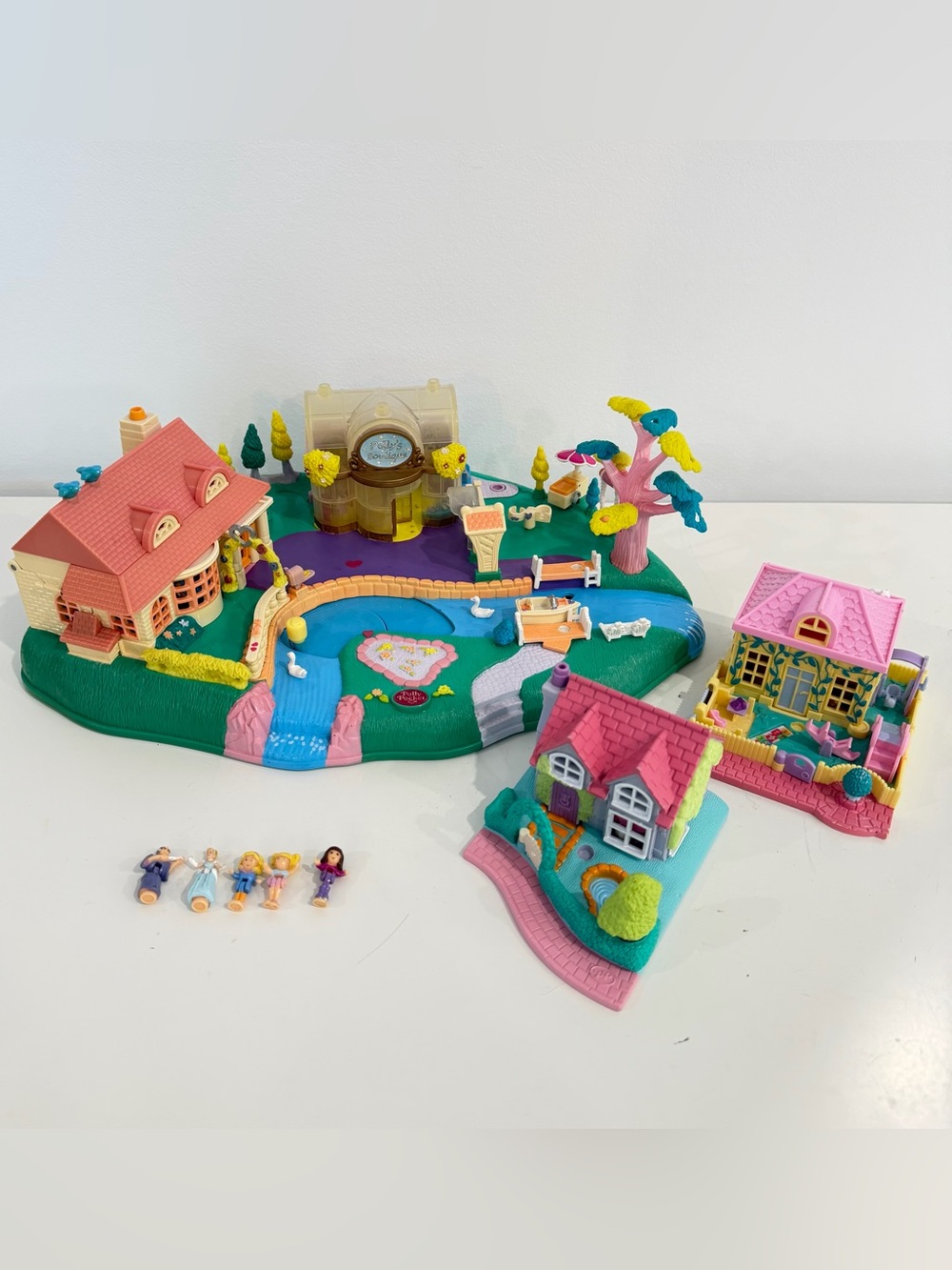 Vintage Polly Pocket Pollyville Lot 1994 1995 1996 Bluebird Playsets
